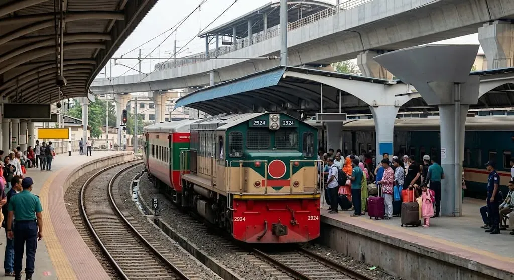 ঈদযাত্রায় শিডিউল বিপর্যয় এড়াতে বিমানবন্দর স্টেশনে যাত্রাবিরতি বাতিল ঢাকাগামী ৯টি ট্রেনের